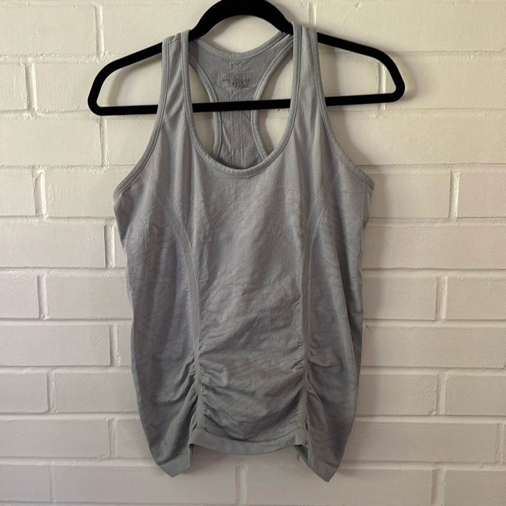 Athleta Fastest Track Tank in Light Gray Size Large